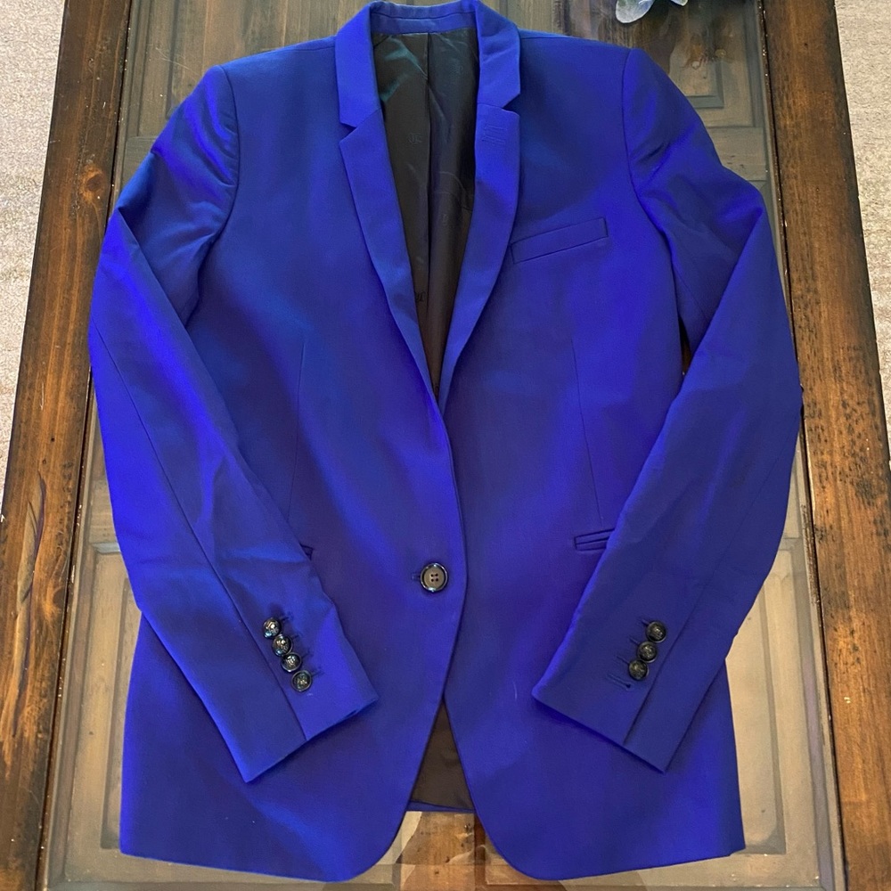 The Kooples Soft Wool Royal Blue Blazer